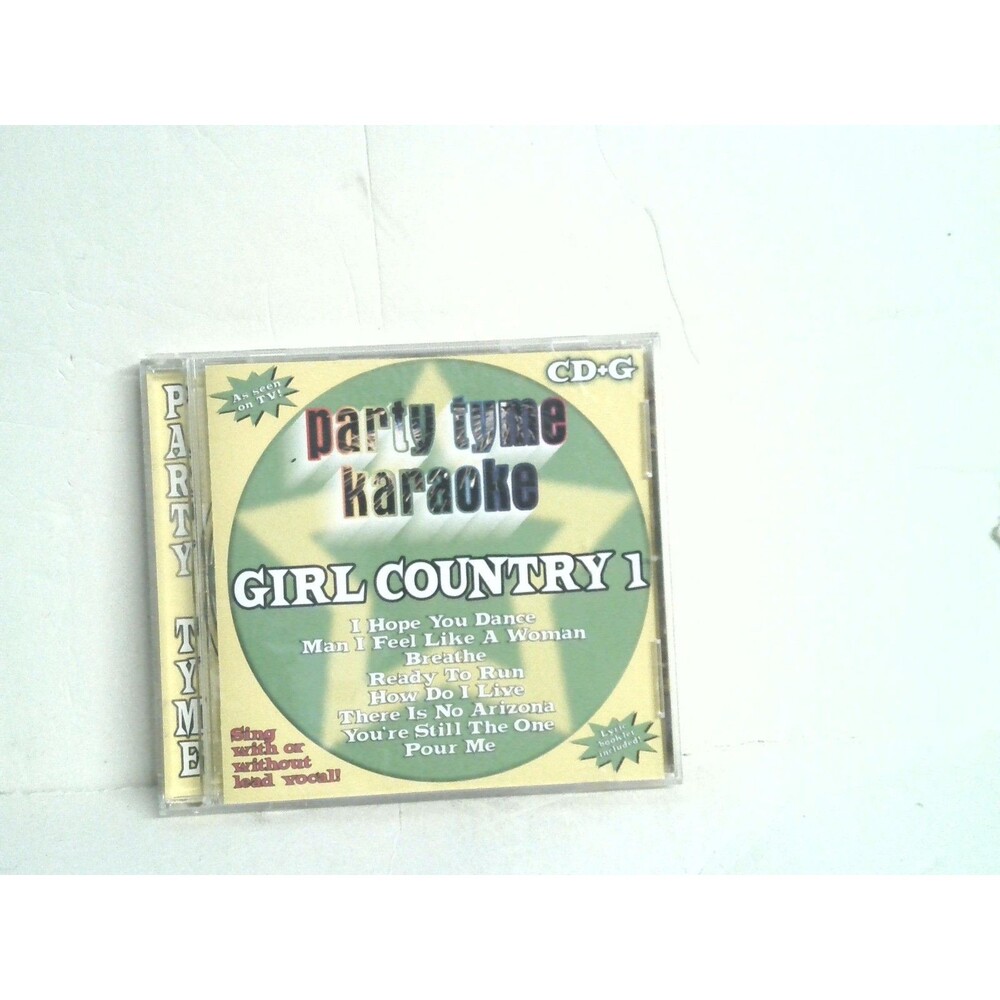 Party Tyme Karaoke Girl Country 1 CD+G 2003 Sybersound Records